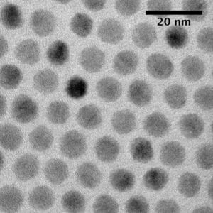 Quantum dots visualized with an electron microscope